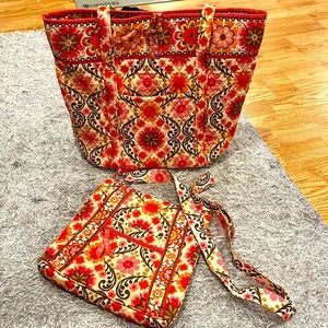 Vera Bradley Vera Tote and Crossbody Set